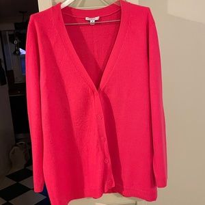 Isaac Mizrahi LIVE Cashmere Cardigan 3X, Rose V-Neck